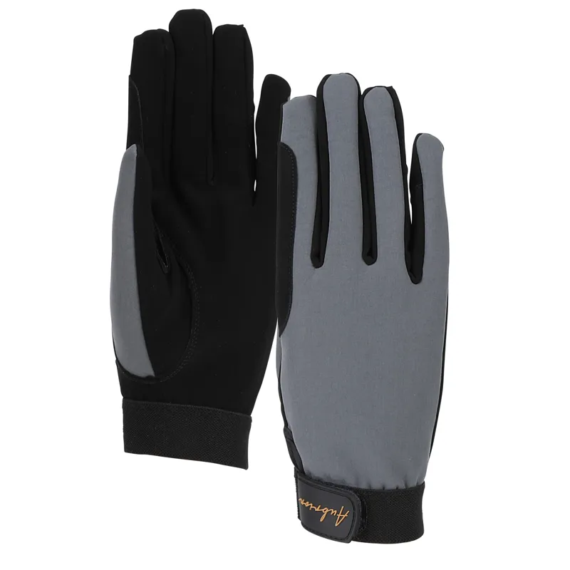 Aubrion Young Rider Team Winter Riding Gloves - Grey